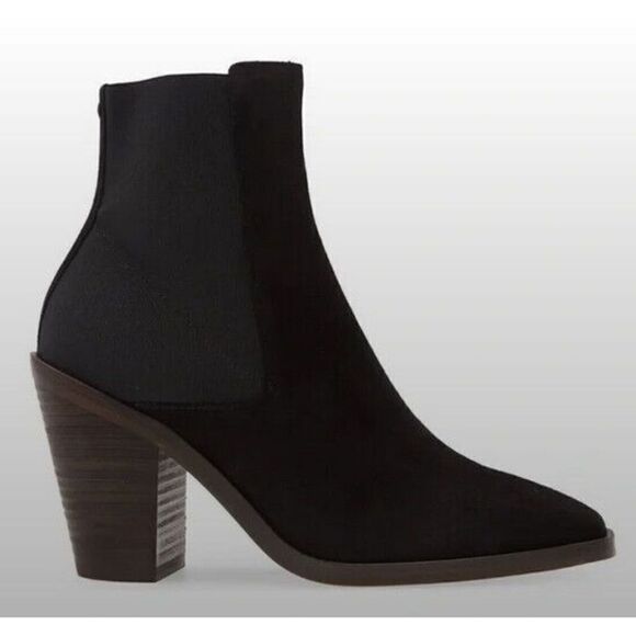 RAG‎ & BONE Axel Chelsea Block Heel Boot Bootie SUEDE SQUARED Sz 5 Retail: $495 - Picture 1 of 10